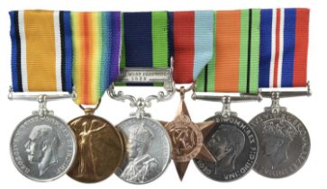 A group of six medals named or attributable to Captain Reginald Horace Fielding-Mould, Royal
