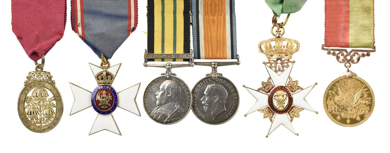 The fine group of Orders and Medals to Paymaster Rear Admiral Philip John Hawkins Lander Row, C. - Image 2 of 7