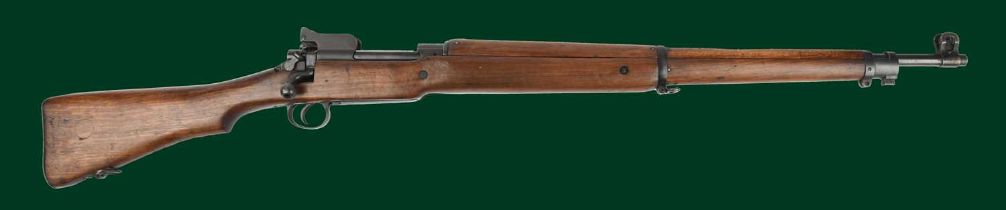 Ƒ Remington: a .303 Pattern 1914 bolt action service rifle, serial number 694294, barrel 26 in.,