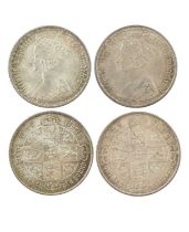 Victoria: silver florins (2), 1868. 'gothic' type, dies numbers 27 and 29 (S 3893), nearly extremely