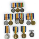 A collection of Great War pairs to the 18th Battalion London Regiment, British War Medals and