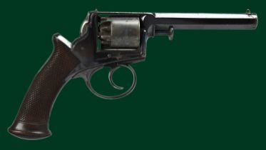 A 120 bore five-shot Model 1851 Adams's patent self-cocking percussion revolver by Deane, Adams &