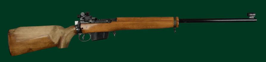 Ƒ A 7.62x51mm (converted) match rifle of Enfield Envoy type, serial number PF254456, heavy barrel