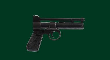 Webley & Scott: a .177 Webley 'Junior' air pistol, serial number 216, barrel 6 in. and mounted