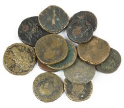 Roman Imperial coins: a small assortment of large Æ coins, dupondii and smaller, fair and a little