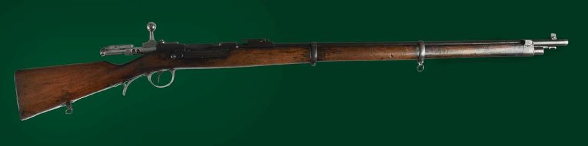 Steyr: an 8x60mmR Portuguese Model 1886 Kropatschek bolt action service rifle, serial number E38,