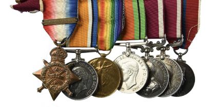 Nine medals named or attributable to Warrant Officer 1st Class William Bertie Land, B.E.M., Royal