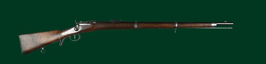 ŒWG: an 11.15x41.5mmR Austrian model 1867 Werndl short rifle re-barreled by Enfield, barrel 30.75