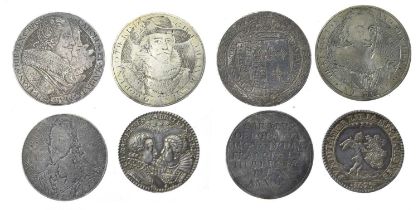 Charles I of England (1625-1649): two engraved silver tokens after Simon de Passe, the first with