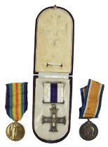 The Great War Hundred Days Offensive Military Cross group to 2nd Lieutenant Frank Edward Taylor, 1/
