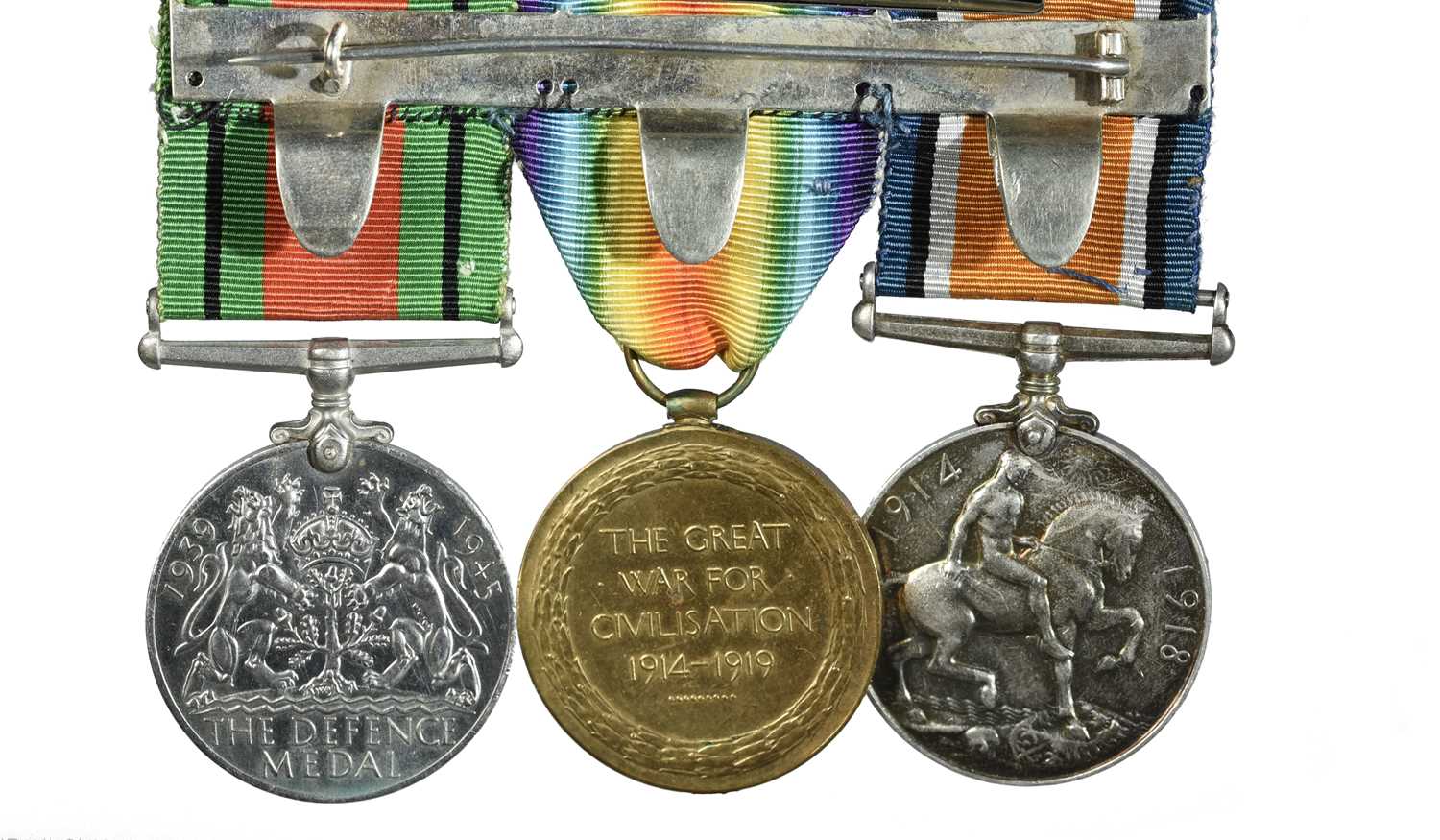 Three medals to bomb disposal expert Charles Woodroffe Ede, Royal Garrison Artillery and Home - Image 2 of 2