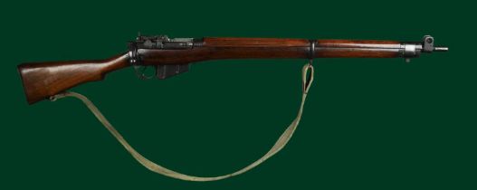 Ƒ Long Branch: a .303 Rifle No4 MkI* bolt action service rifle, serial number 62L6081, dated 1944,