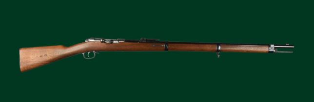 Spandau: an 11.15x60mmR German Gewehr 1871/84 bolt action service rifle, serial number 6701, dated