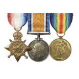 A Great War Trio to Private Frederick George Wood, Rifle Brigade: 1914-15 Star (S-7814 PTE F. G.