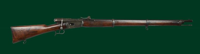 Ostschweitz B.G.: a 10.3x38mm rimfire (.41) Swiss Vetterli bolt action service rifle, serial