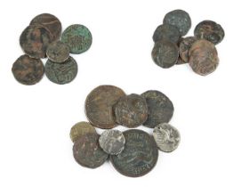 Ancient and medieval coins: a small assortment, including: Ptolemaic Kings of Egypt, Æ drachm,