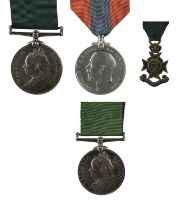 Two medals to Edwin John Peters: Volunteer Long Service, Victoria (6476, CR. SERGT. E. J. PETERS.