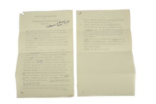 Field Marshal Bernard Montgomery: an autographed text of his broadcast to the Danish people of the