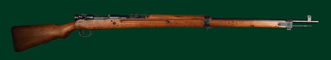 Ƒ Toyo Kogyo: a 7.7mm Japanese 'Arisaka' bolt action service rifle, serial number 21894, barrel 31