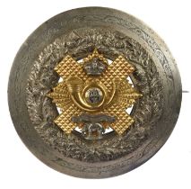 The Highland Light Infantry: a Victorian militia battalion officer's plaid brooch, silver plated and