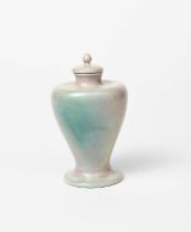 A Ruskin Pottery stoneware lustre vase and cover by William Howson-Taylor, dated 1907, baluster form