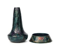 A Hancock & Sons Morrisware vase designed by George Cartlidge, pattern C.10.7, compressed body