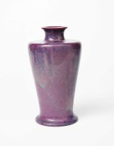 A Ruskin Pottery stoneware Souffle vase by William Howson-Taylor, dated 1906, shouldered baluster