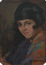 Allan Douglas Davidson RBA, ROI, RMS (1873-1932) Portrait of a young lady Signed Allan Davidson (