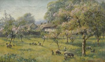 Φ Arthur Henry Knighton-Hammond (1875-1970) A Spring Morning, Middleton, Derbyshire Signed Arthur