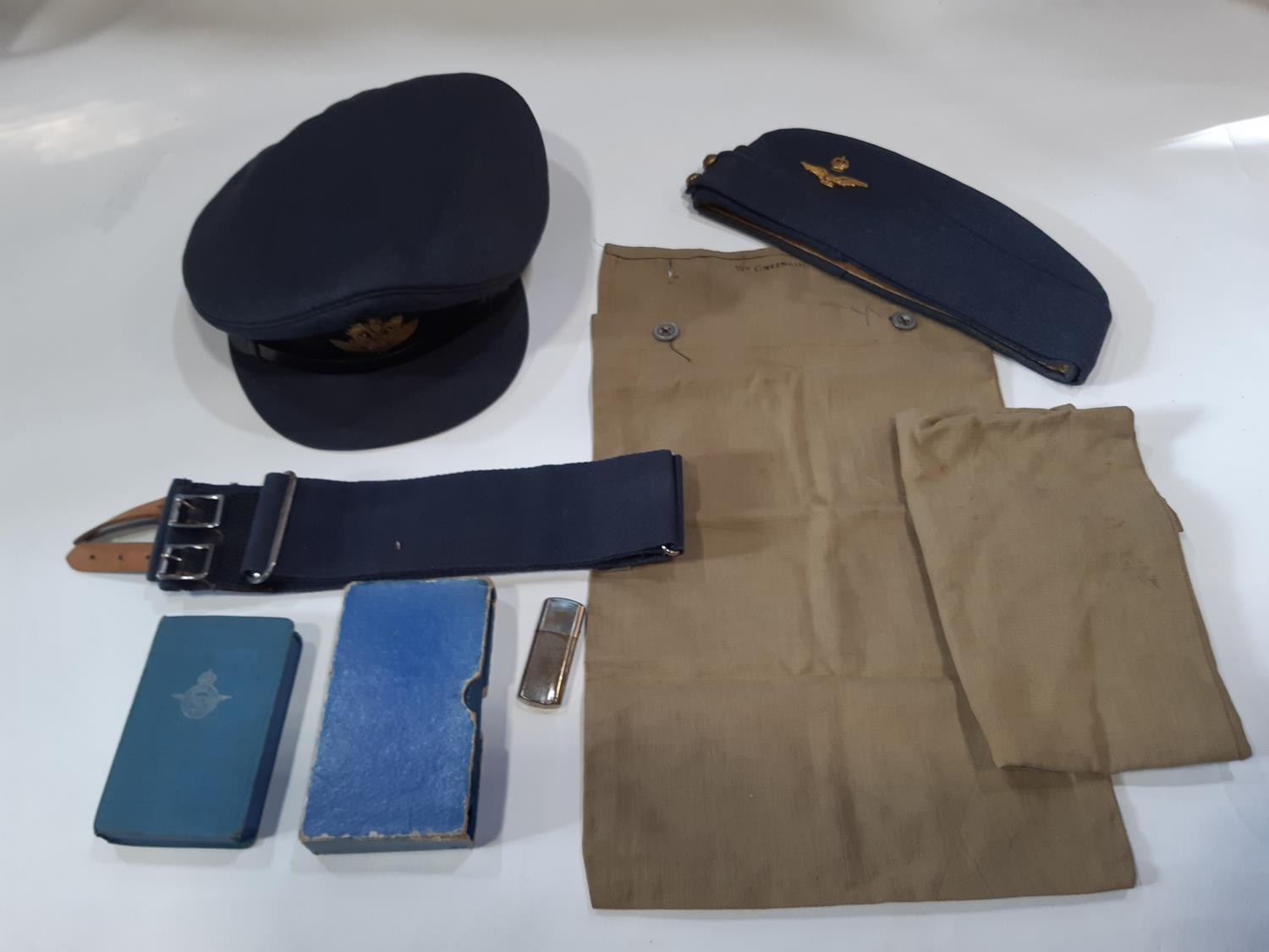 WW2 RAF uniform and associated belongings of Pilot Officer Greenham including RAF jacket (with - Image 5 of 6