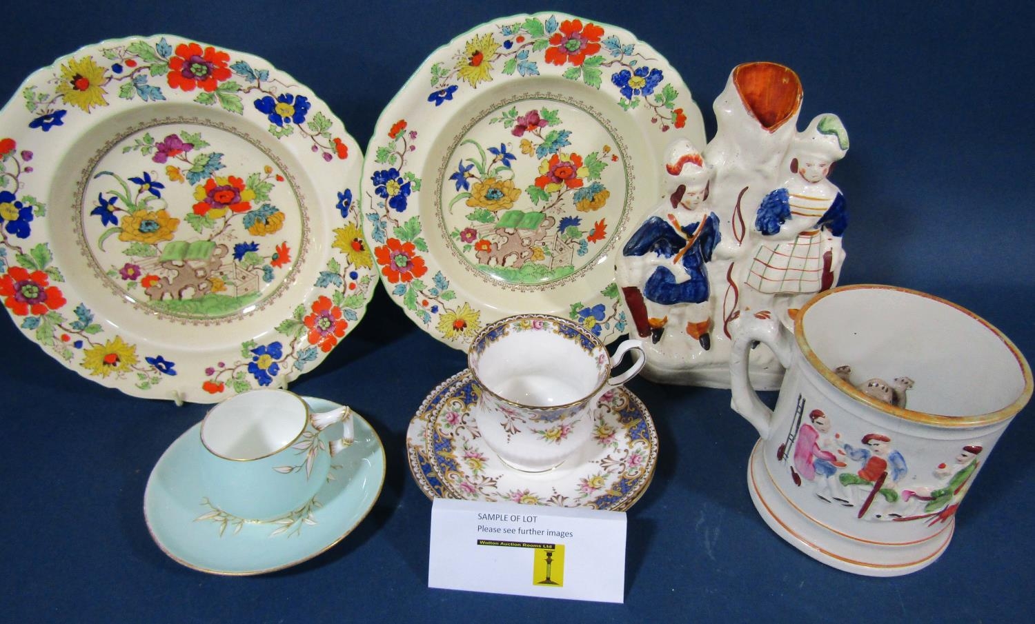 Collection of mixed china comprising a collection of Queens China tea plates, tea cups and