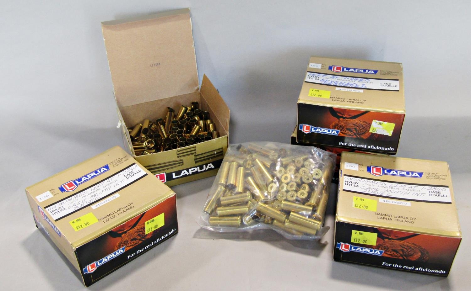 Boxes containing miscellaneous shooting effects to include a trophy, targets, a .22 calibre bullet - Image 2 of 4