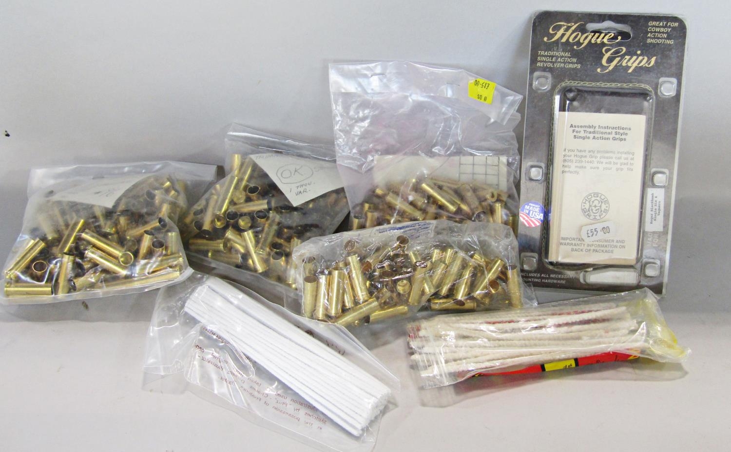 Boxes containing miscellaneous shooting effects to include a trophy, targets, a .22 calibre bullet