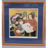 Beryl Cook (1926-2008) - 'The Art Class', print published in 1979 by Alexander Gallery