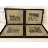 After Henry Alken (1785-1851) - Set of four shooting prints: 'A Slight Shock No.2', 'Courage