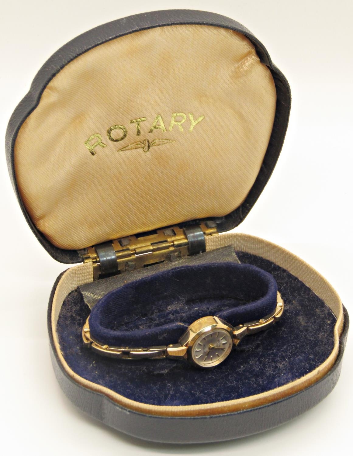 Rotary ladies dress watch with 9ct gold case and bracelet, 13gms all in - Image 5 of 5