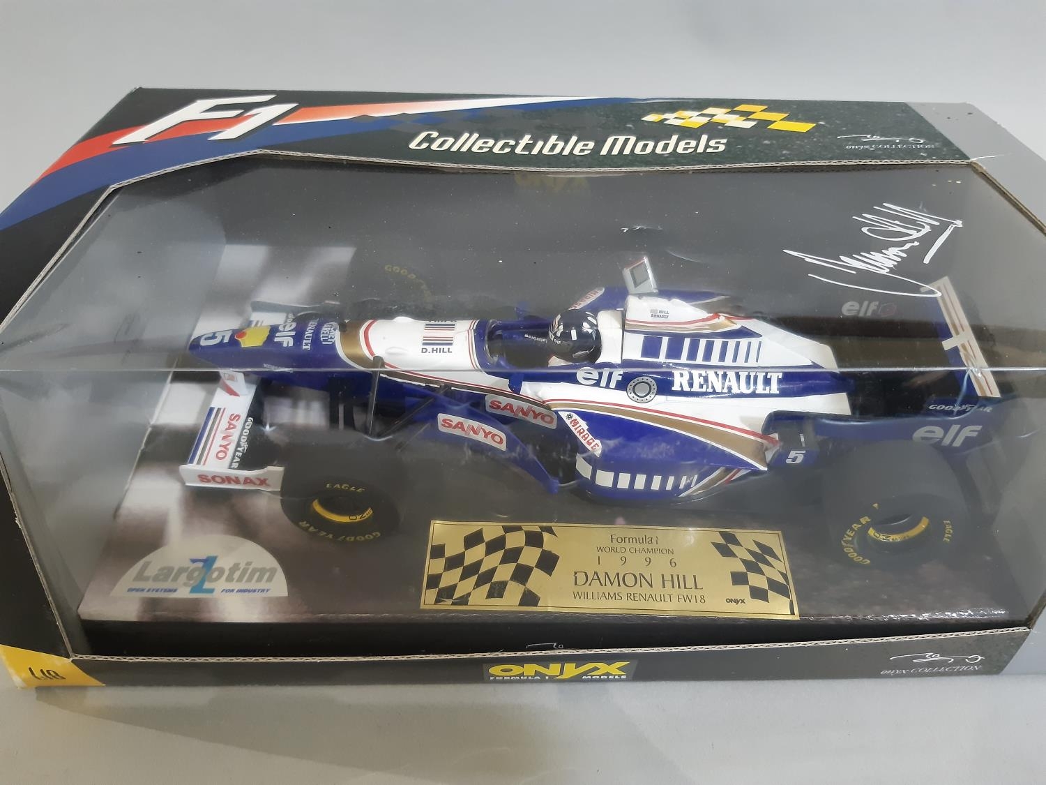 Mixed lot of a boxed Formula 1 racing car by Onyx ref 6007 Williams Renault FW18 Damon Hill, 1:18 - Image 3 of 3