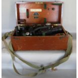 A Hilger & Watts theodolite in travel case dated 1950