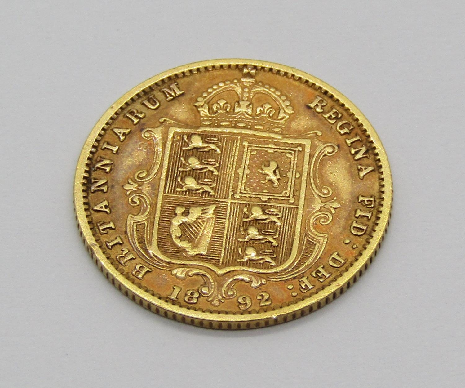 Half sovereign dated 1892