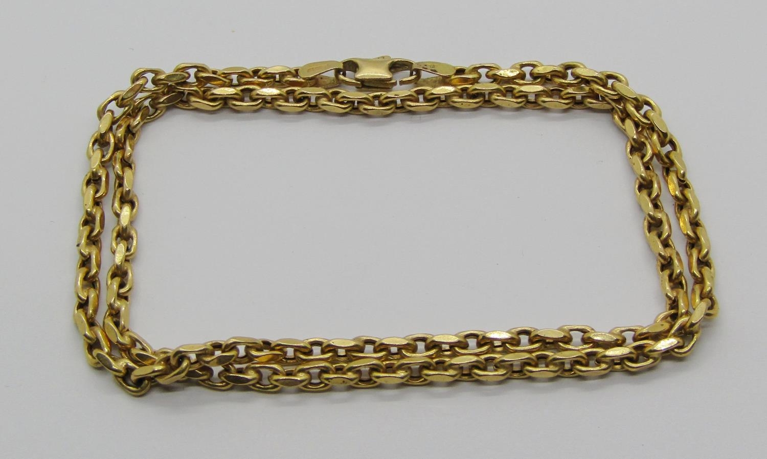 Italian 9ct chain collar necklace, 5.5g
