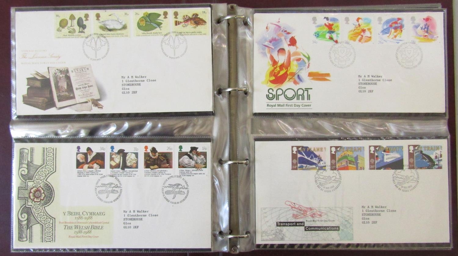 Two albums of FDCs, late 1980/90 period, a stockbook, further collection of miscellaneous - Image 4 of 5