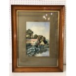 Two 20th Century English School Watercolours: Sophie d'Ouseley Meredith - River Scene, signed