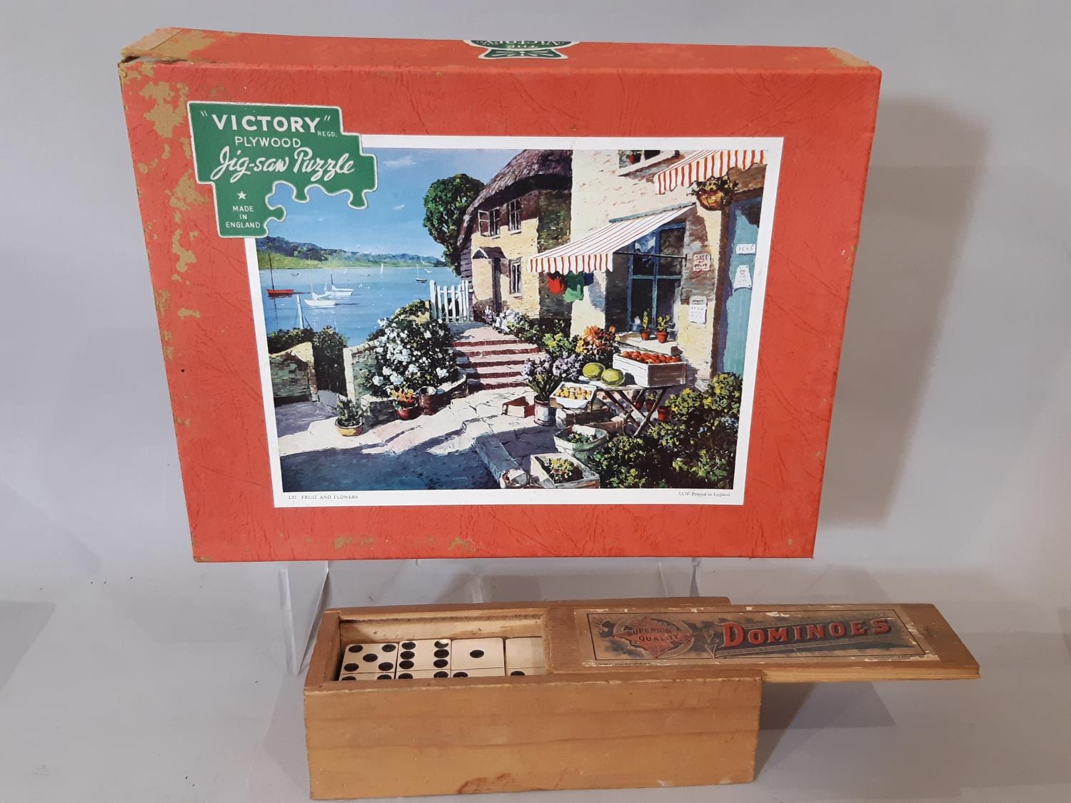 3 vintage plywood jigsaw puzzles including a 1930's Chad Valley Cunard promotional puzzle 'Liner and - Image 2 of 5