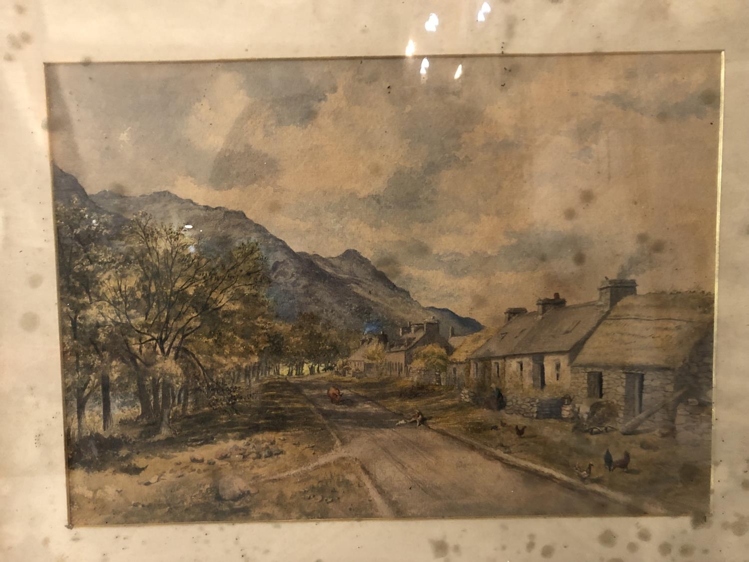 19th Century Watercolour - indistinctly signed verso, 26 x 36 cm, mounted, framed and glazed - Image 2 of 3