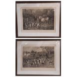 Heywood Hardy (1842-1933) - Pair of hunting themed prints, both signed on pencil and inscribed 'No.