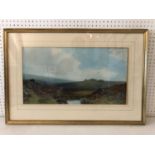Reginald Daniel Sherrin (1891-1971) - Dartmoor, gouache on paper, signed lower left, 29 x 55 cm,