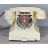 A vintage ivory coloured GPO telephone manufactured by ATM Liverpool, removed from a Royal