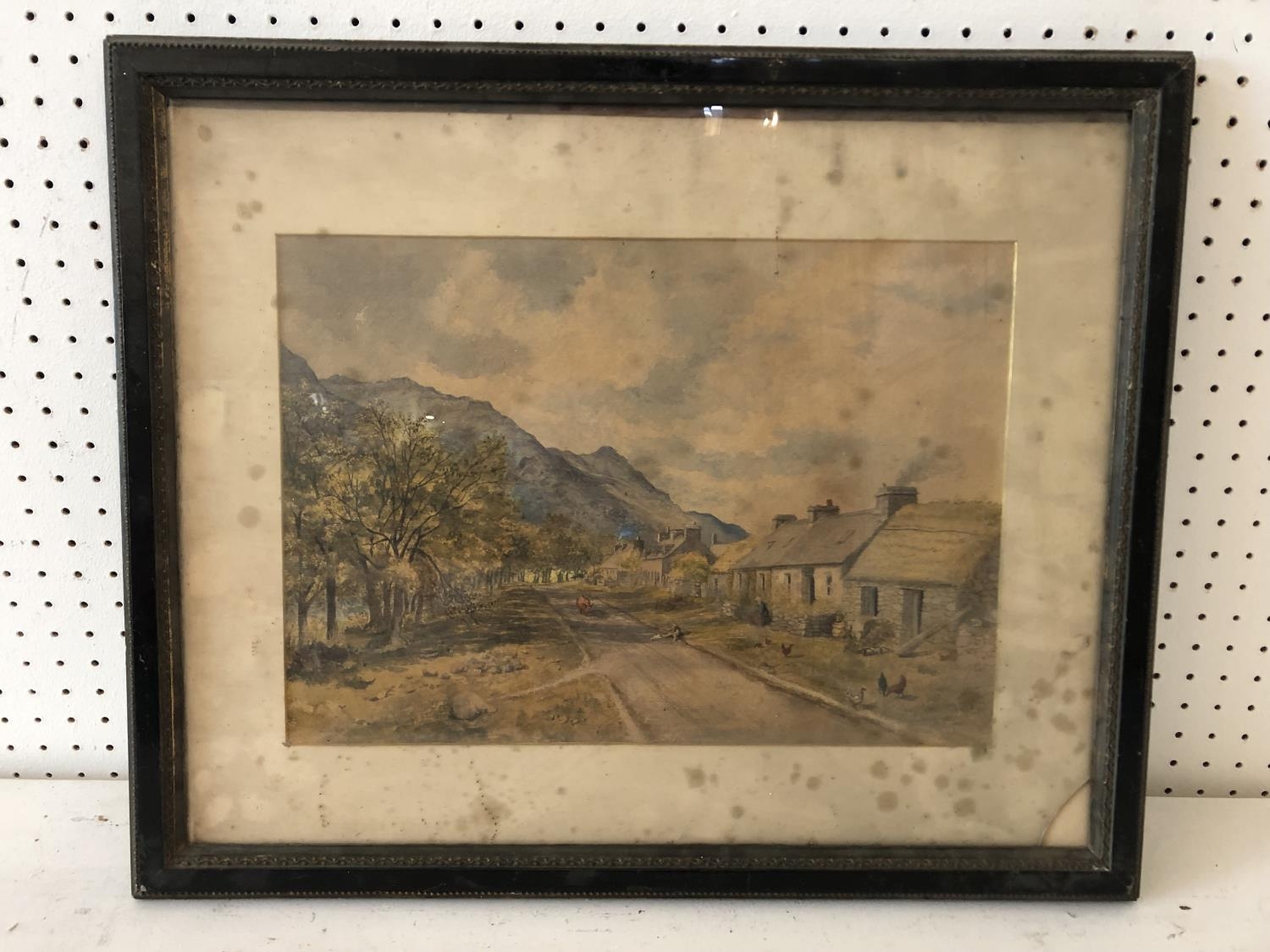 19th Century Watercolour - indistinctly signed verso, 26 x 36 cm, mounted, framed and glazed