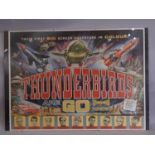 Film promotional poster (1980's reproduction) for 'Thunderbirds Are Go' 1966 94x70cm. In clip frame.