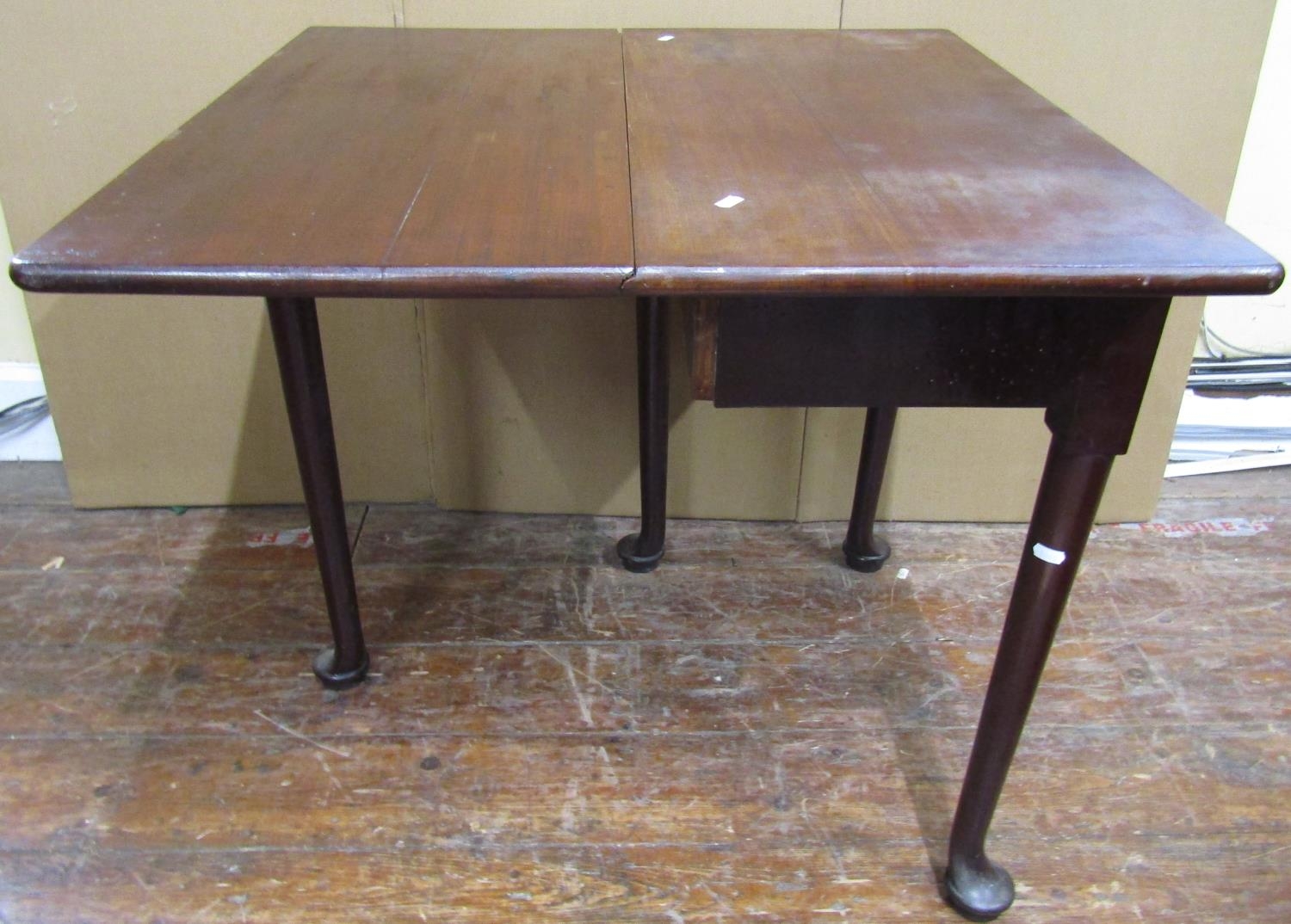 A Victorian mahogany partners desk with inset leather top, each side fitted with six drawers and a - Image 6 of 6